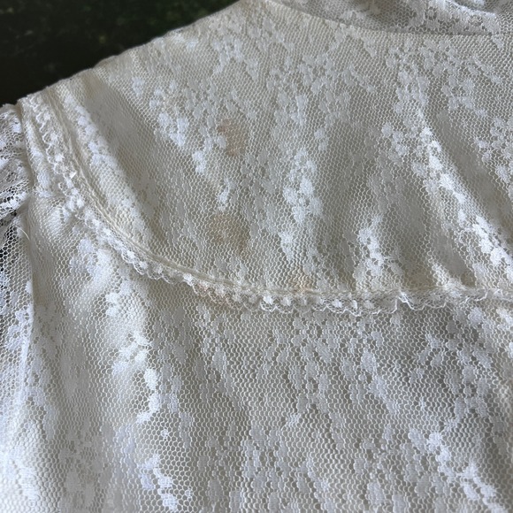 Vintage 1970s Gunne Sax Wedding Dress 70s boho maxi Romantic Renaissance Bridal - Picture 14 of 15